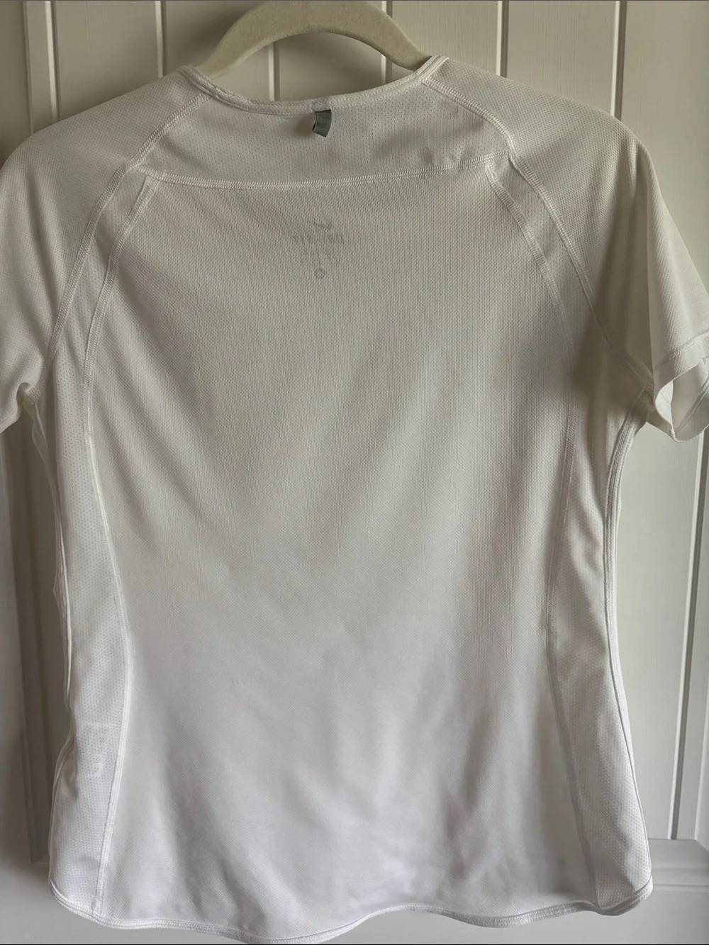 Nike Women’s White Dri-FIT Short-Sleeve Training Top